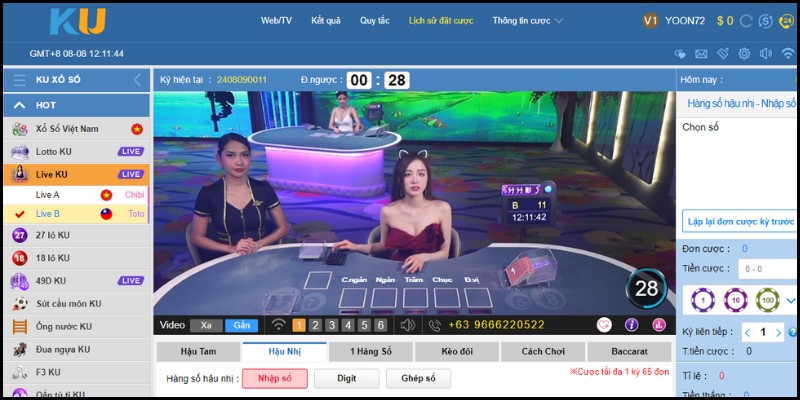 Xổ Số KUBET có những Dealer xinh đẹp